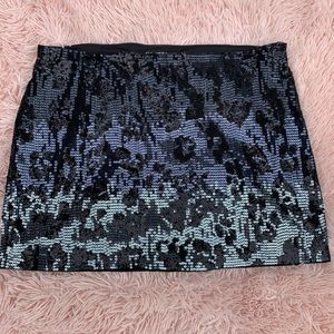 Animal print Sequin Skirt